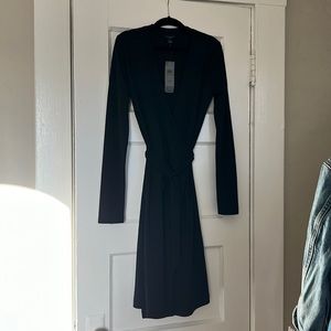 Ann Taylor Classic Black Wrap Dress
